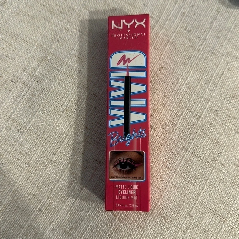 NYX Vivid Brights Colored Liquid Eyeliner- Don’t Pink Twice - BRAND NEW IN SEA…